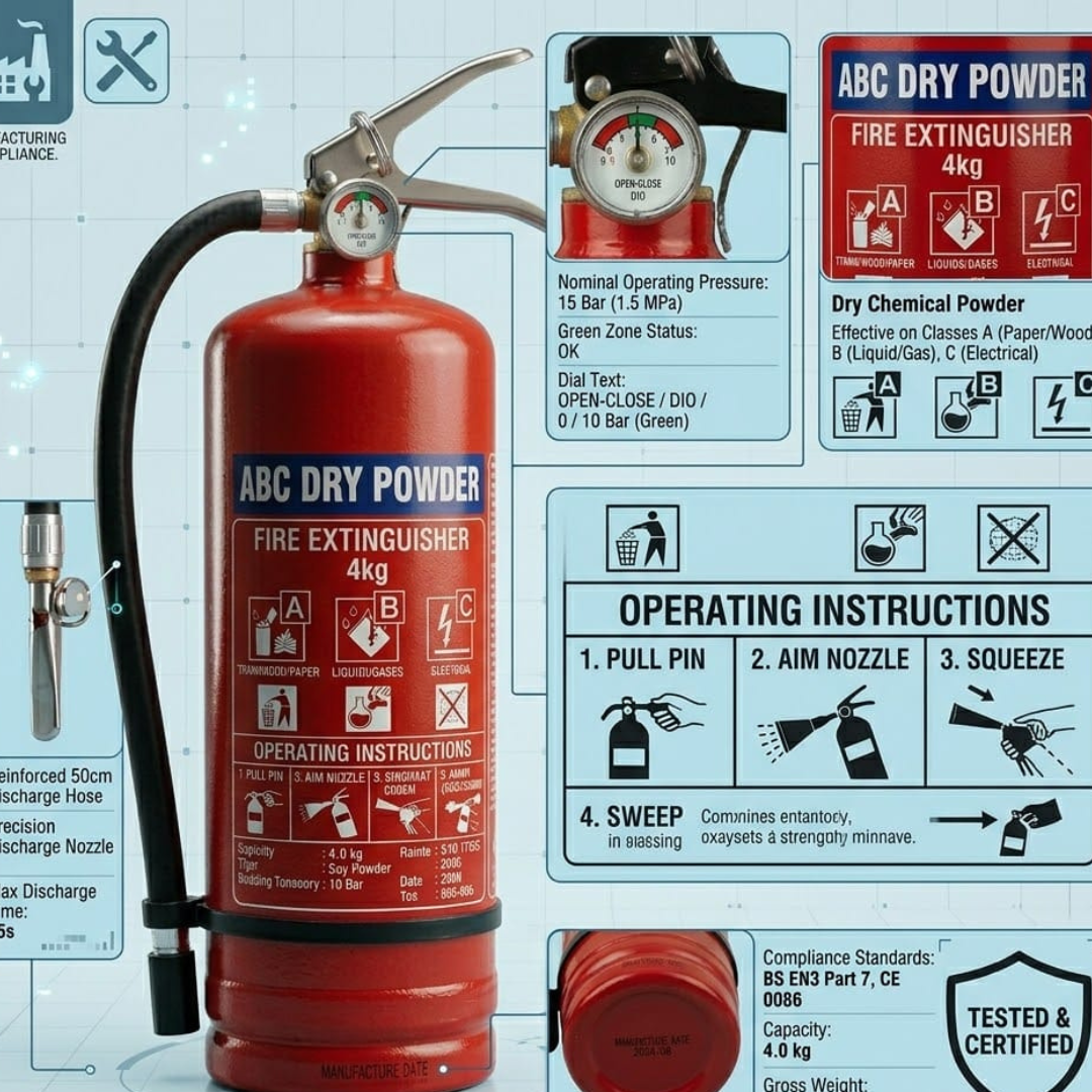 ABC-4 kg Fire Extinguisher - Image 6